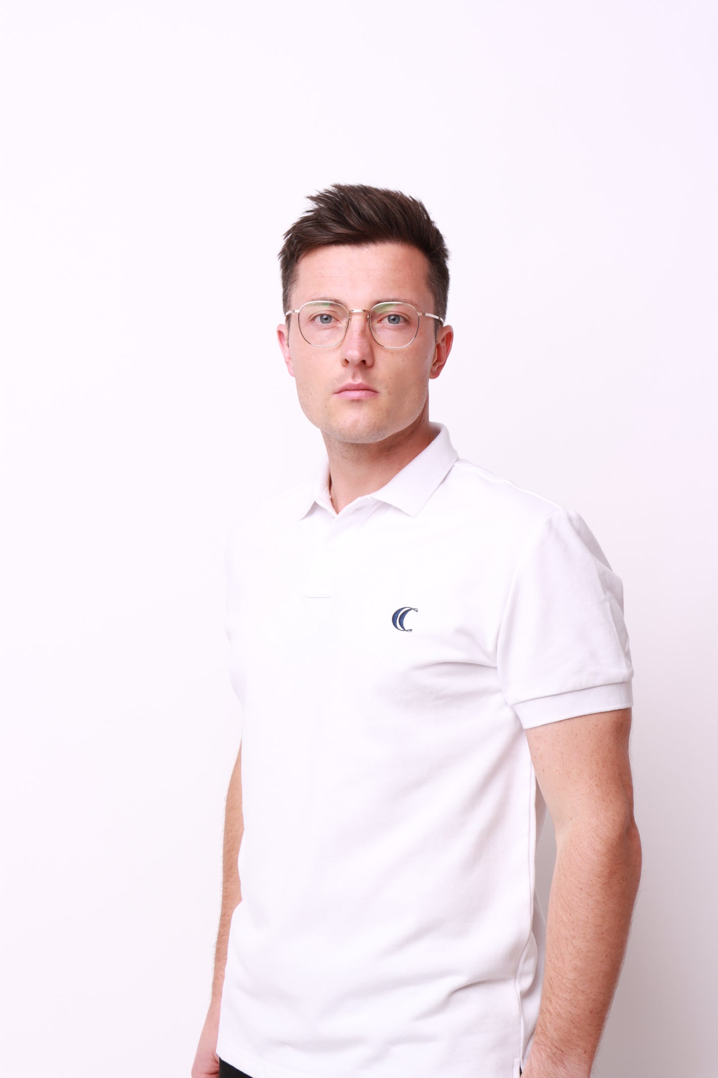 This is cultureclothing white polo made using brushed cotton