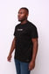 100% cotton black t-shirt designed by Culture Clothing UK