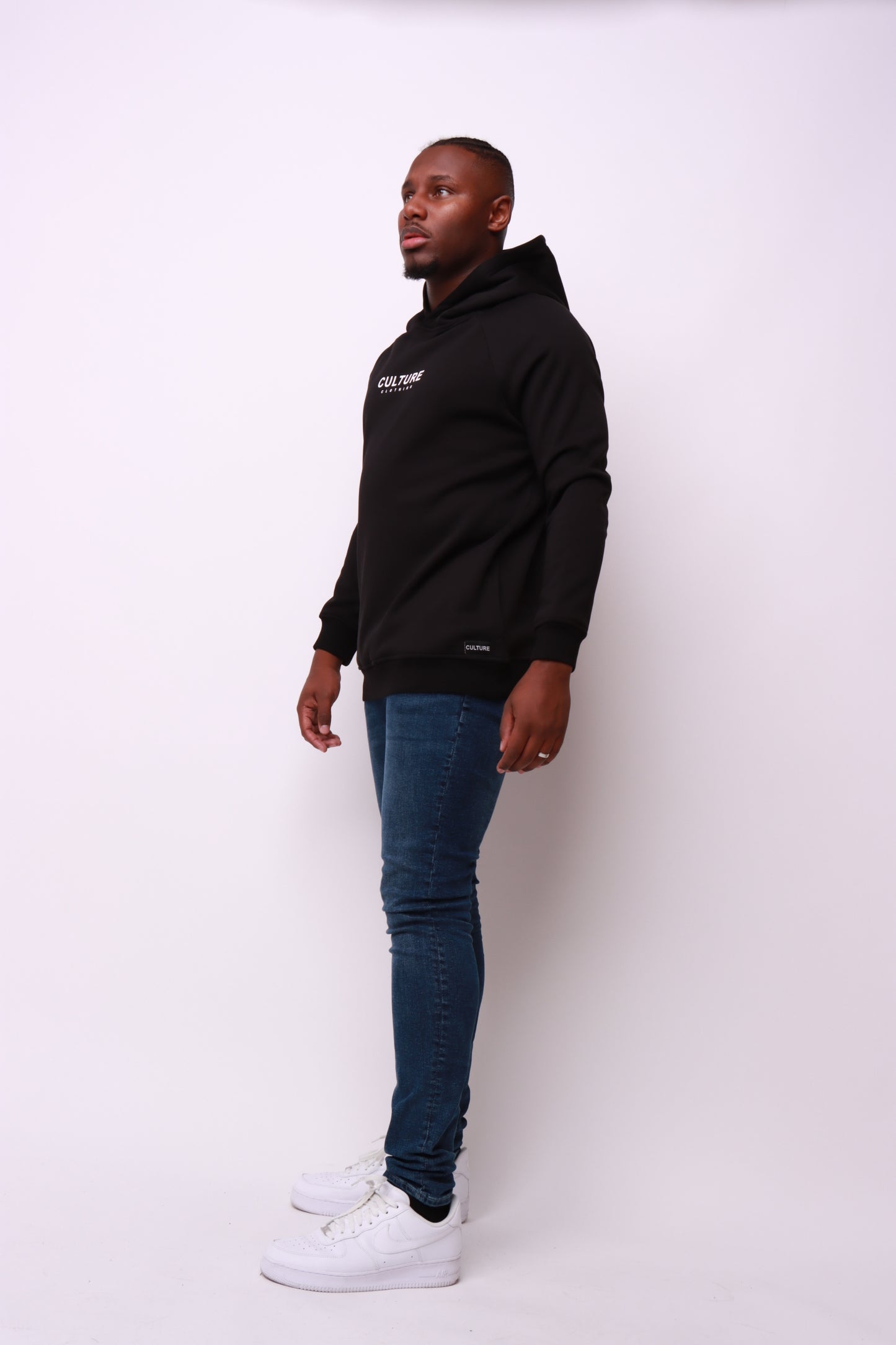 This is a Black Luxury Brand Hoodie with CultureClothing Logo, sold by DressedbyCulture