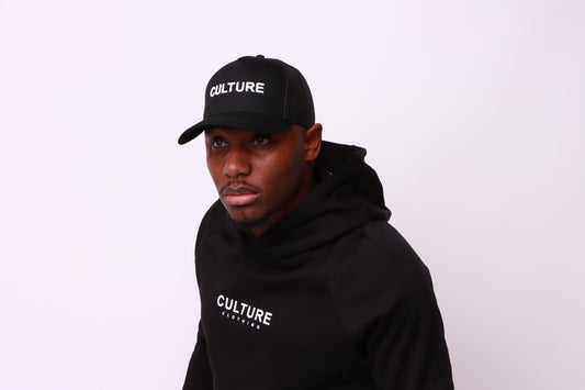 cultureclothing logo black trucker cap designed by culture clothing uk