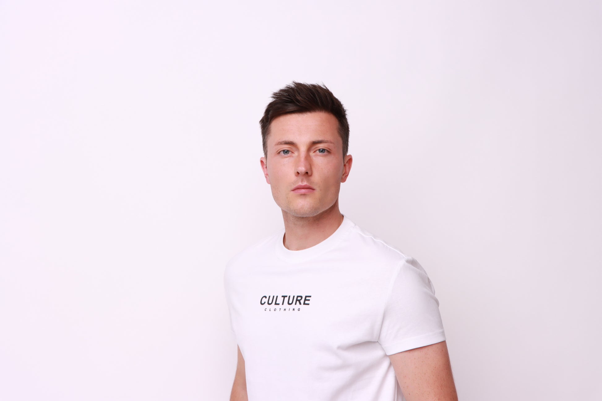 100% cotton white t-shirt designed by Culture Clothing UK