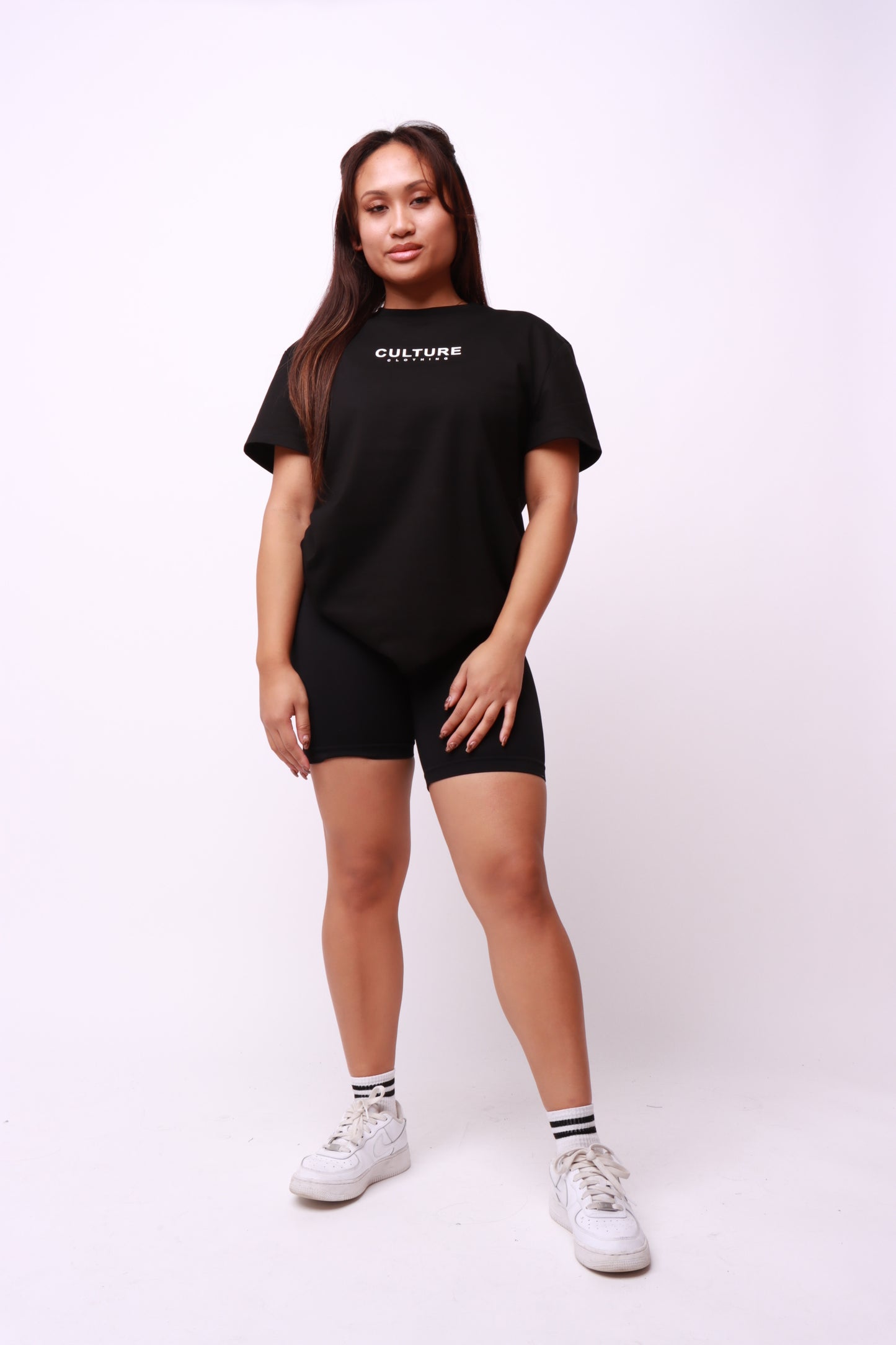 100% cotton unisex black t-shirt designed by Culture Clothing UK