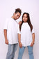 Unisex 100% cotton white T-shirt with neck taped CULTURE logo designed by culture clothing UK