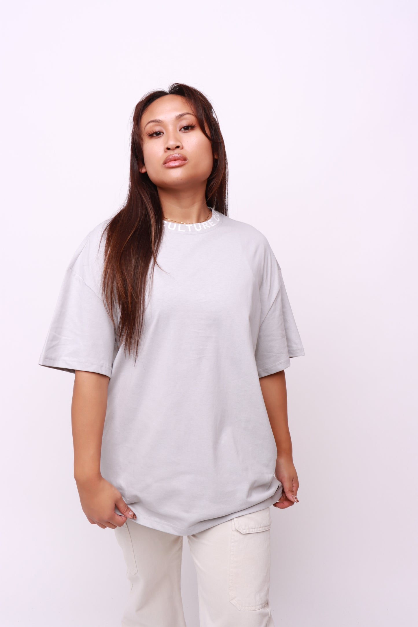 Unisex 100% cotton T-shirt with neck taped CULTURE logo designed by culture clothing UK